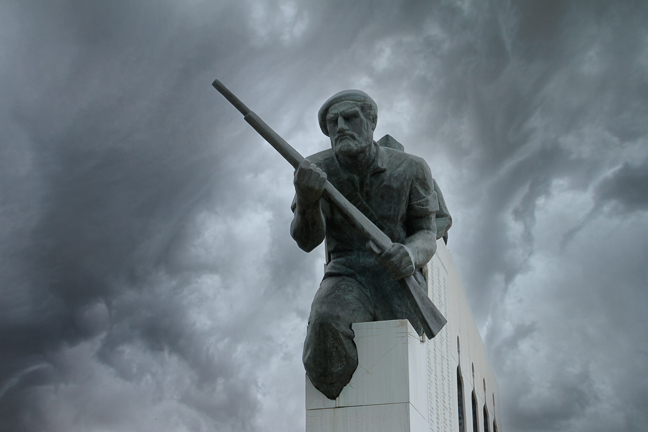 Karakolithos war memorial, Greece